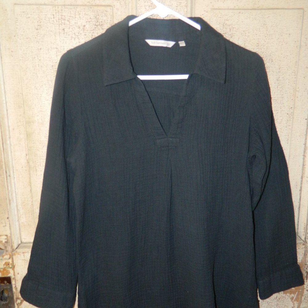 Womens Soft Surroundings Crinkled Top Blouse Size PS (EE-7)